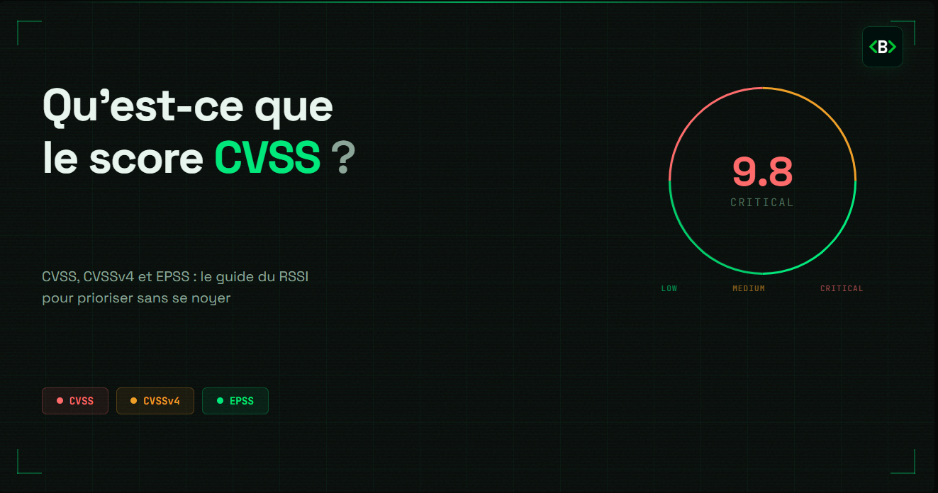 CVSS 3.1, CVSSv4 et EPSS : le guide du RSSI pour prioriser sans se noyer